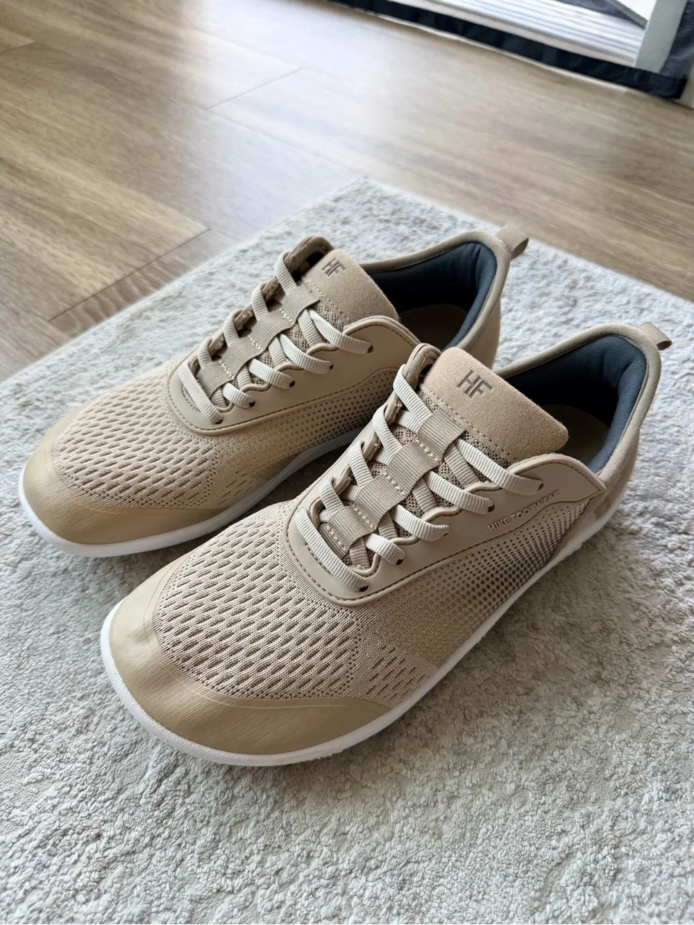 HIKE FOOTWEAR Healthy Freedom Barefoot Shoes Beige Men 8-8.5 Women 10-10.5